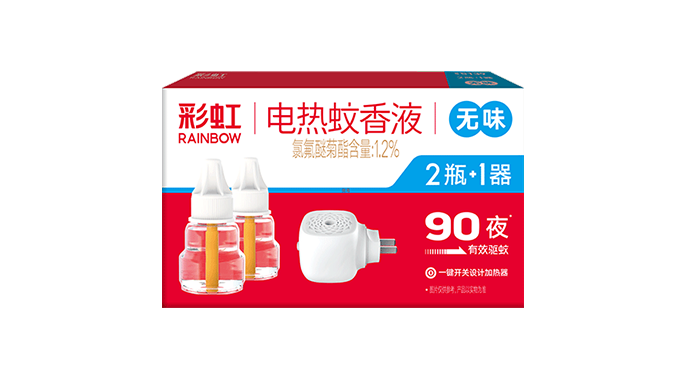 彩虹蚊香液直插器超值裝無(wú)味