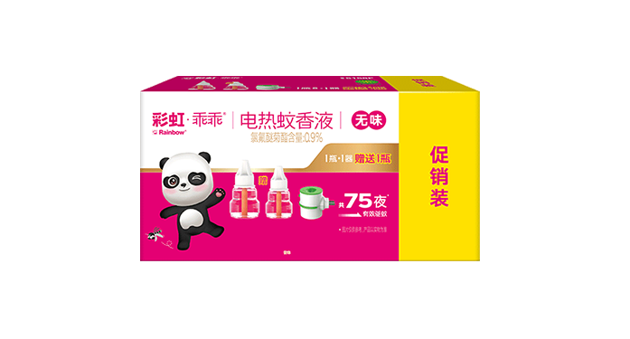 彩虹蚊香液直插器超值裝(乖乖1+1套裝)