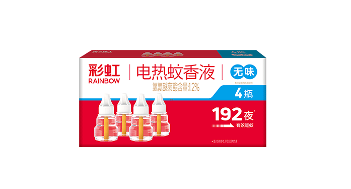彩虹電熱蚊香液特惠四瓶裝(無味)