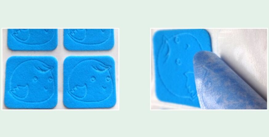 彩虹戶外驅(qū)蚊貼選用背膠設(shè)計(jì)，使用方便