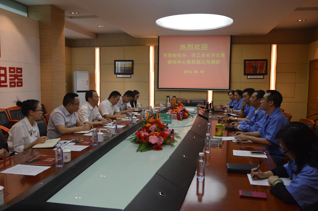 市委財經(jīng)辦和市工業(yè)經(jīng)濟發(fā)展研究中心領(lǐng)導(dǎo)到成都彩虹集團調(diào)研