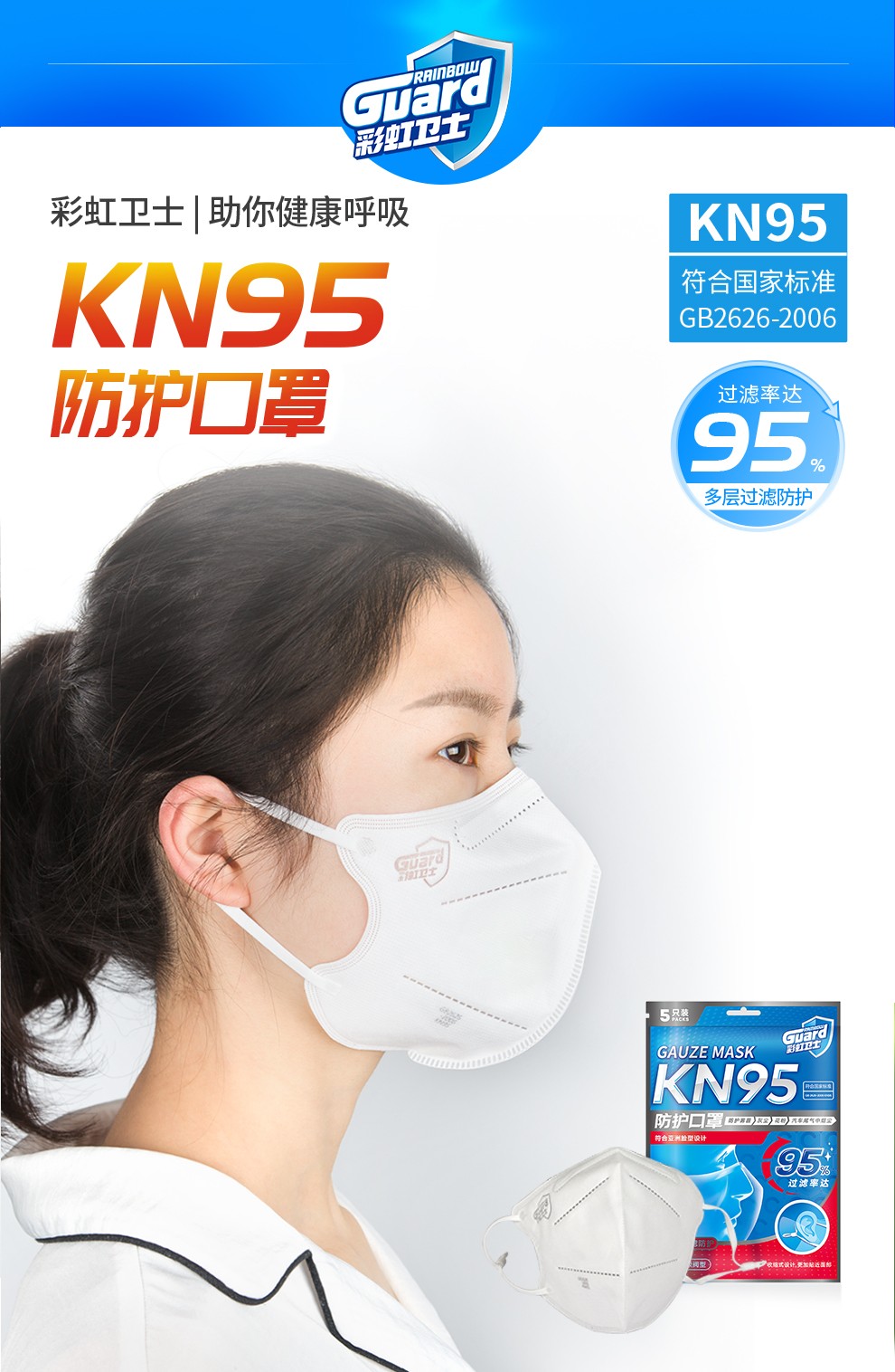 彩虹防護口罩