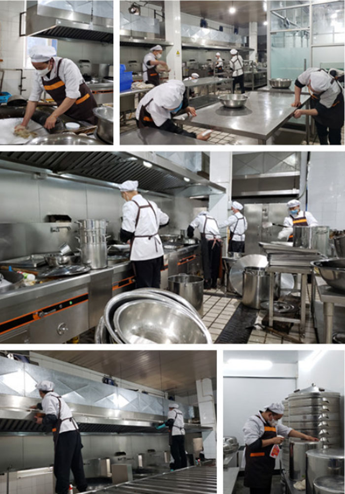 成都彩虹集團后勤食堂開展愛國衛(wèi)生大掃除活動