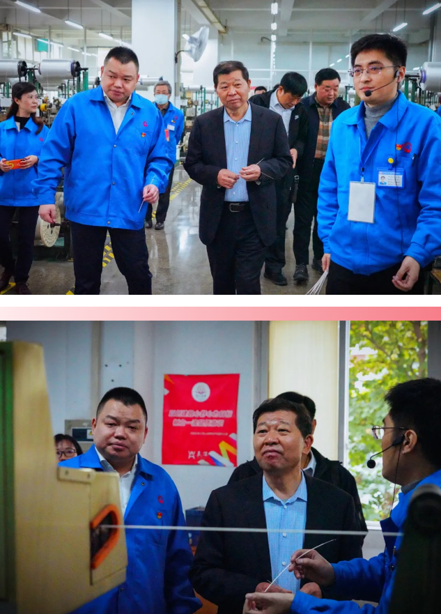 安徽省淮北市杜集區(qū)人大常委會領導一行蒞臨成都彩虹參觀指導
