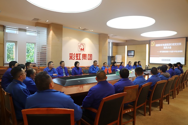 成都彩虹集團行政黨支部召開黨員大會 傳達學(xué)習(xí)黨的十九屆六中全會精神